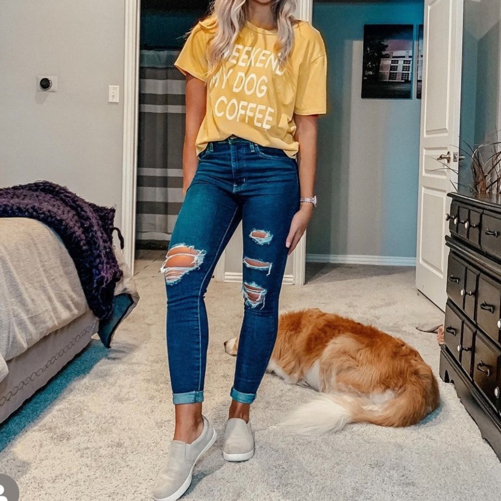 Levi Mile High Super Skinny Distressed Dark Wash Denim Jeans